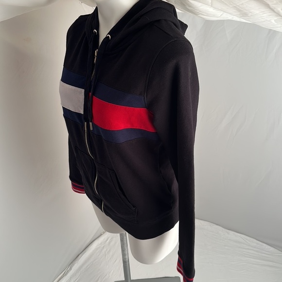 Tommy Hilfiger black blue red and white full zip hoodie - Picture 3 of 13